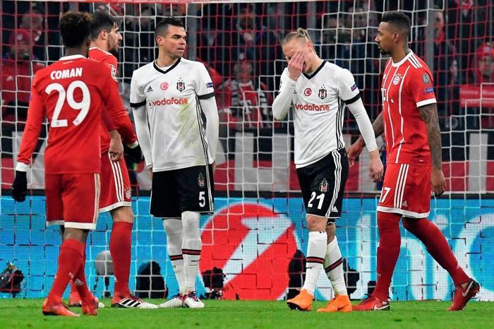 Bayern Münih-Beşiktaş maçından kareler