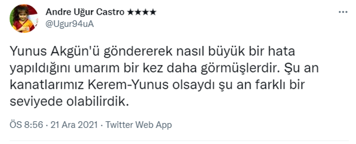 Adana Demirspor - Galatasaray maçında Yunus Akgün fırtınası