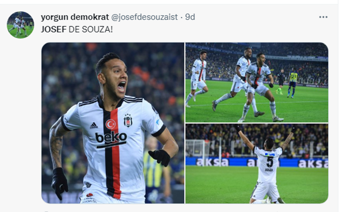 Kadıköyde Josef fırtınası Fenerbahçe taraftarı çıldırdı, Beşiktaş taraftarı mest oldu