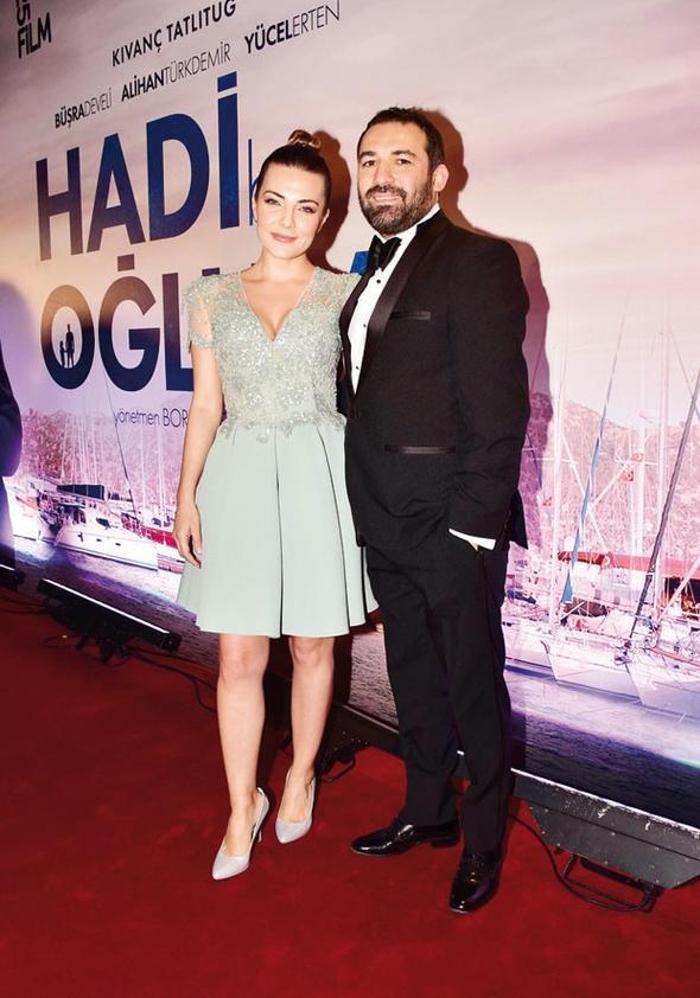Kıvanç Tatlıtuğdan öpücüklü kutlama
