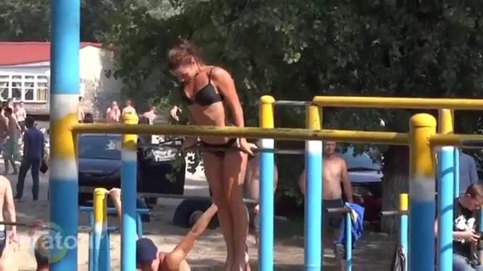 Ukraynada yeni akım: Parkta spor