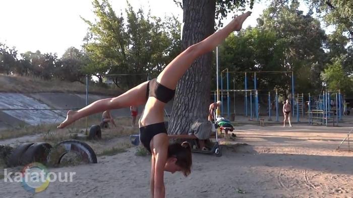 Ukraynada yeni akım: Parkta spor