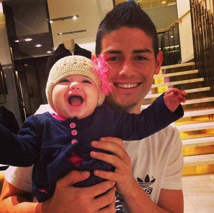 Mutlu aile babası: James Rodriguez