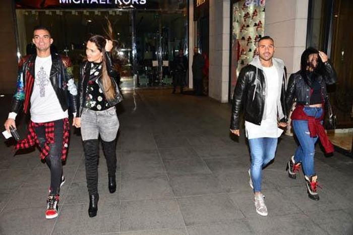 Pepe ve Quaresma yengelerle yemekte Şaşırtan detay...