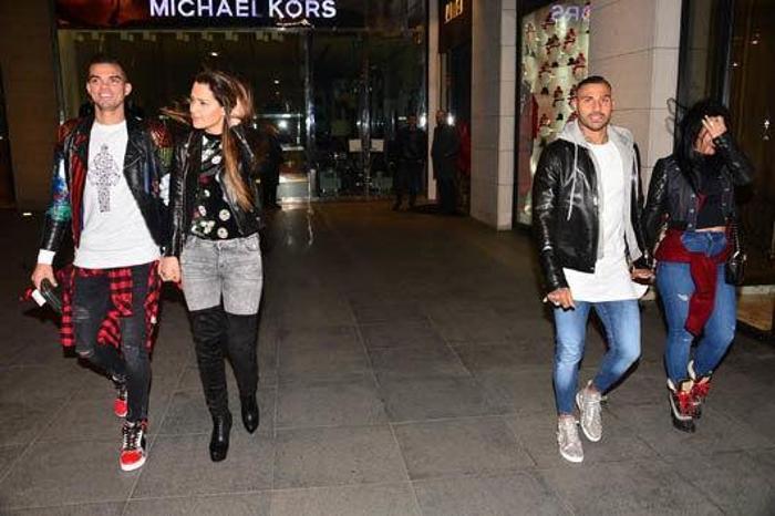 Pepe ve Quaresma yengelerle yemekte Şaşırtan detay...