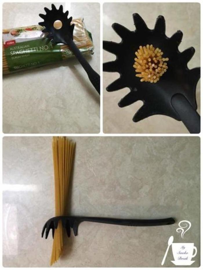 Makarna kaşığındaki delik