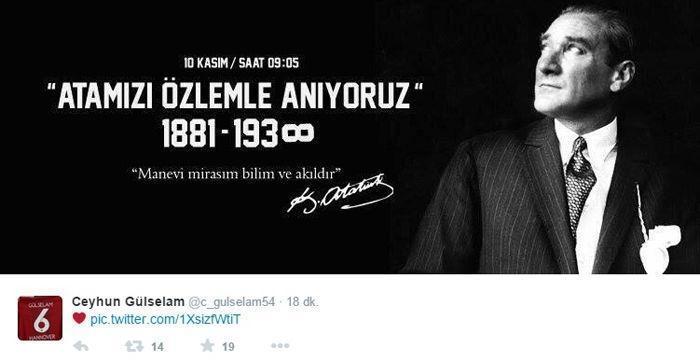 Spor Dünyası Mustafa Kemal Atatürkü andı