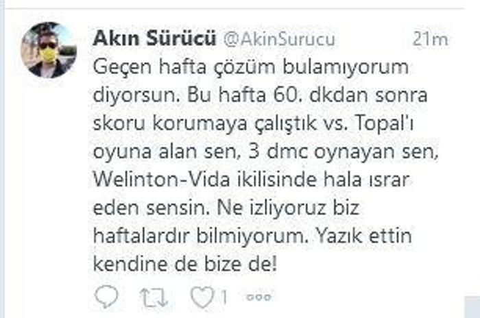 Beşiktaş taraftarından Welinton tepkisi