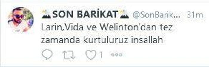 Beşiktaş taraftarından Welinton tepkisi