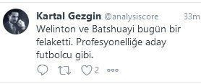 Beşiktaş taraftarından Welinton tepkisi