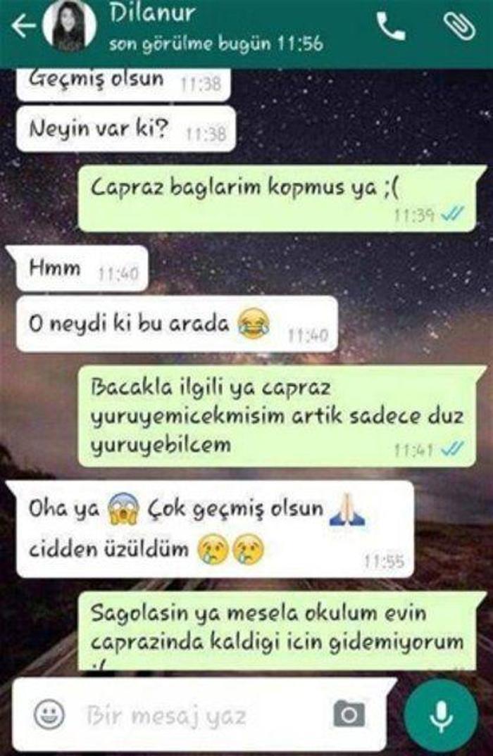 En komik whatsapp mesajları