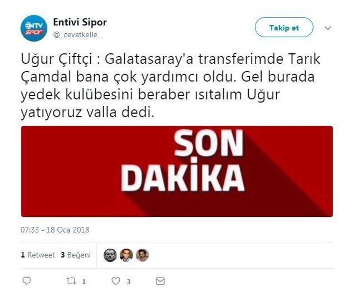 Uğur Çiftçi adını duyan Galatasaray taraftarı çıldırdı