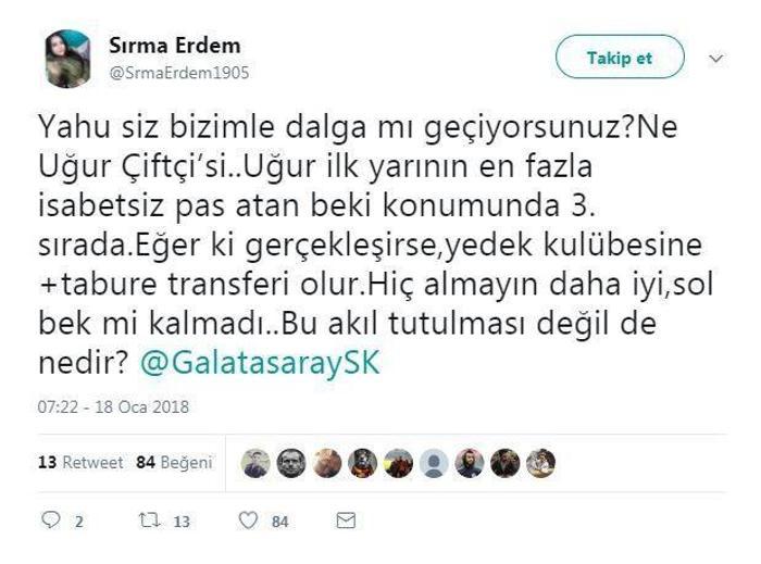 Uğur Çiftçi adını duyan Galatasaray taraftarı çıldırdı