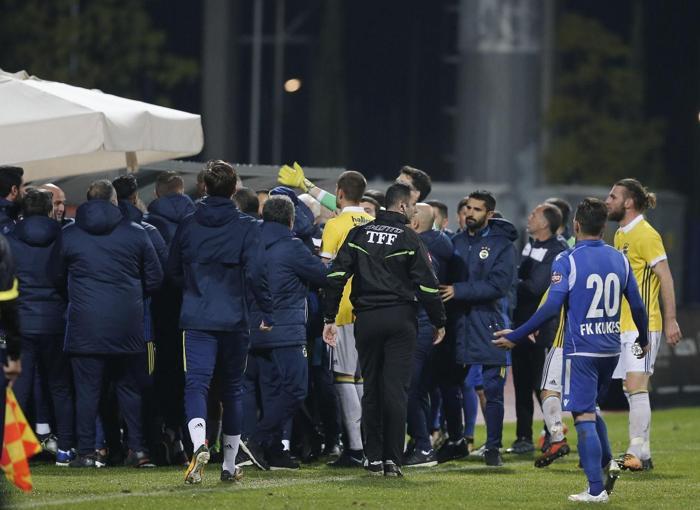 Fenerbahçe-Kukesi maçına damga vuran olay