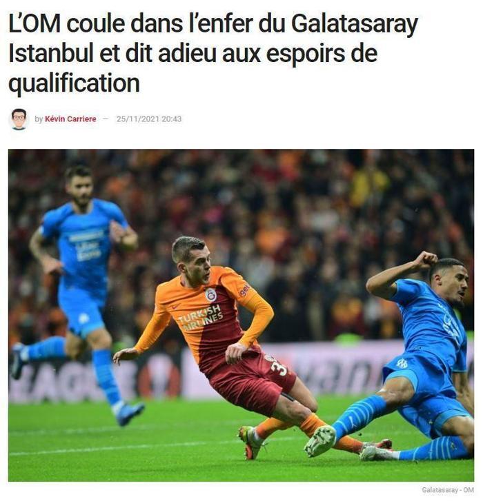 Son dakika: Galatasarayın Marsilya zaferi Fransız basınının gündeminde Cehennemde bir akşam