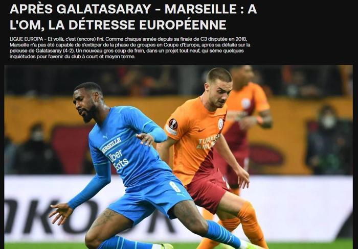 Son dakika: Galatasarayın Marsilya zaferi Fransız basınının gündeminde Cehennemde bir akşam