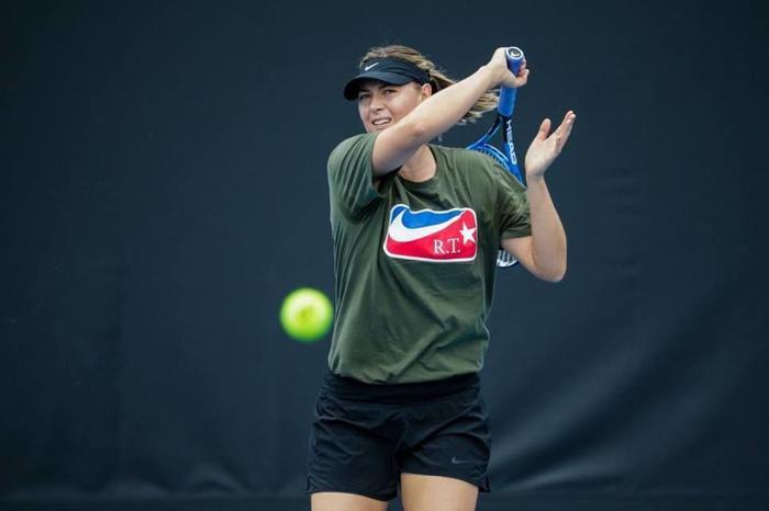 Maria Sharapova Avustralya Açık hazırlıklarına başladı