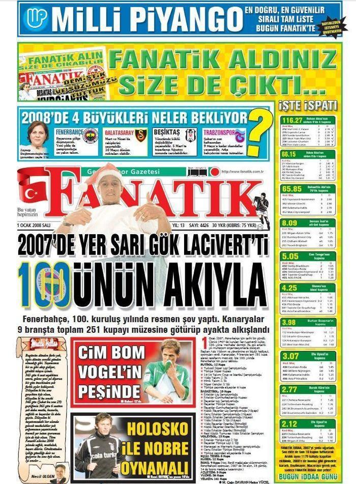 Son 10 yılda FANATİKin 1 Ocak kapakları