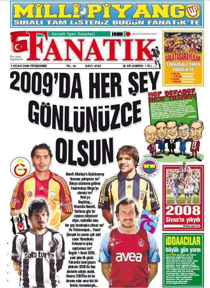 Son 10 yılda FANATİKin 1 Ocak kapakları