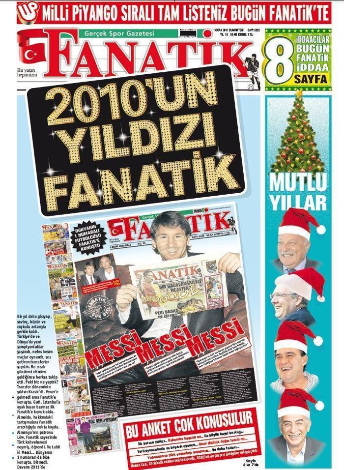 Son 10 yılda FANATİKin 1 Ocak kapakları