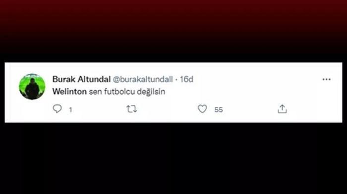 Beşiktaşlı taraftarlardan Welintona tepki