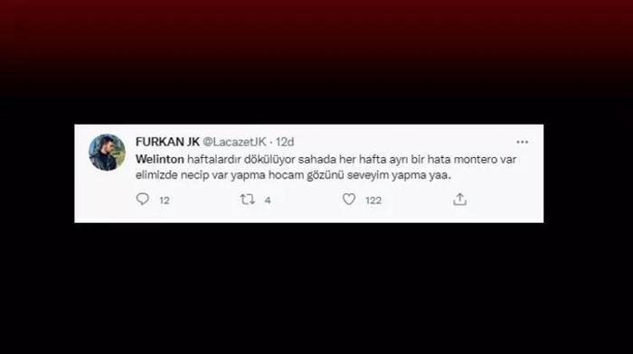 Beşiktaşlı taraftarlardan Welintona tepki