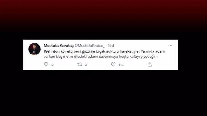 Beşiktaşlı taraftarlardan Welintona tepki