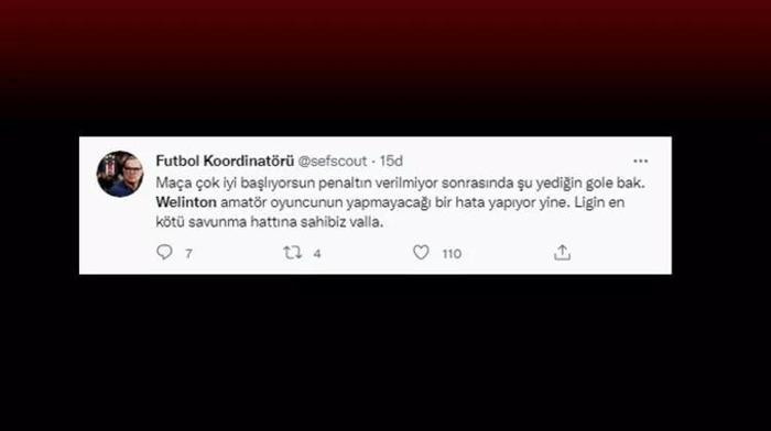 Beşiktaşlı taraftarlardan Welintona tepki