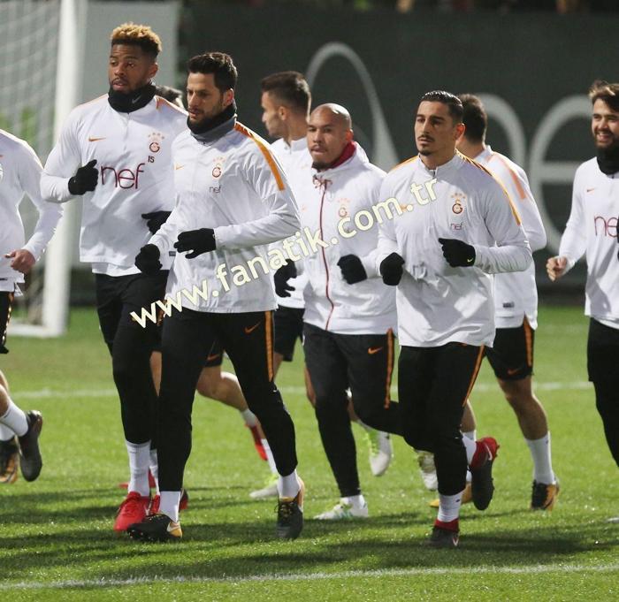 Galatasaray antrenmanında dikkat çeken detay
