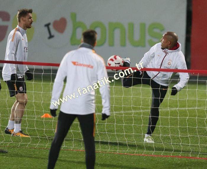 Galatasaray antrenmanında dikkat çeken detay