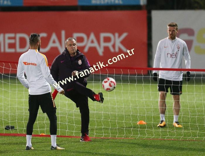 Galatasaray antrenmanında dikkat çeken detay