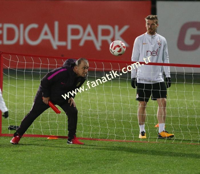 Galatasaray antrenmanında dikkat çeken detay