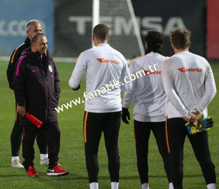Galatasaray antrenmanında dikkat çeken detay