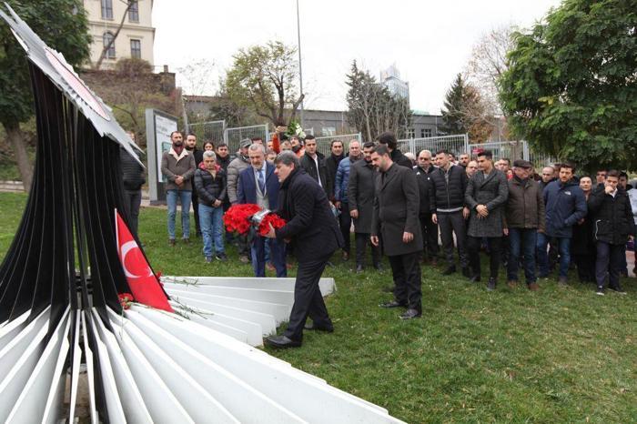 Beşiktaş şehitleri için anma töreni yapıldı