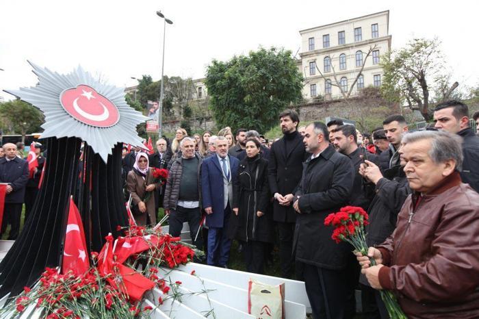 Beşiktaş şehitleri için anma töreni yapıldı