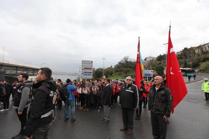 Beşiktaş şehitleri için anma töreni yapıldı