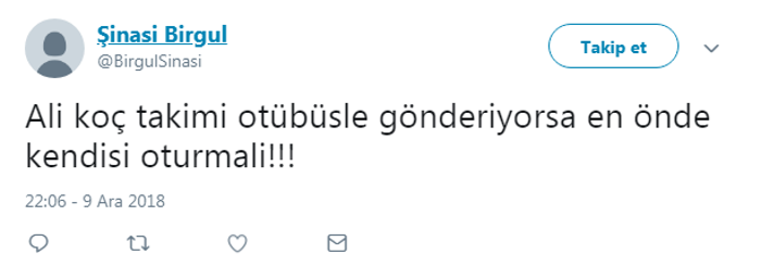 Fenerbahçeli taraftarlardan Ali Koç ve Comolliye büyük tepki