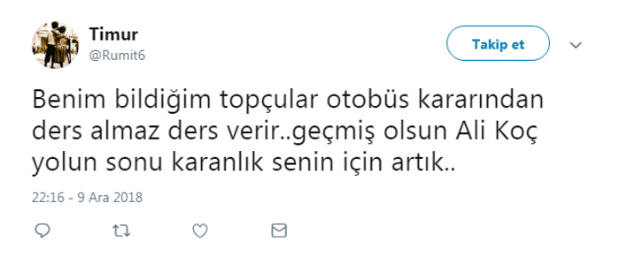 Fenerbahçeli taraftarlardan Ali Koç ve Comolliye büyük tepki