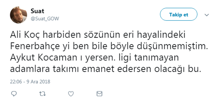 Fenerbahçeli taraftarlardan Ali Koç ve Comolliye büyük tepki
