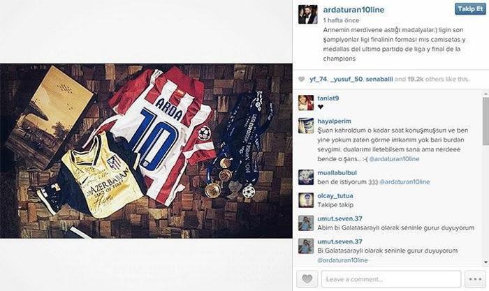 Arda Turan Instagramda