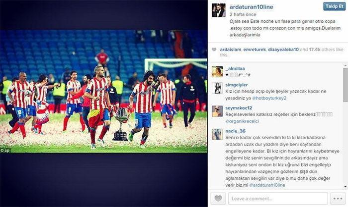 Arda Turan Instagramda