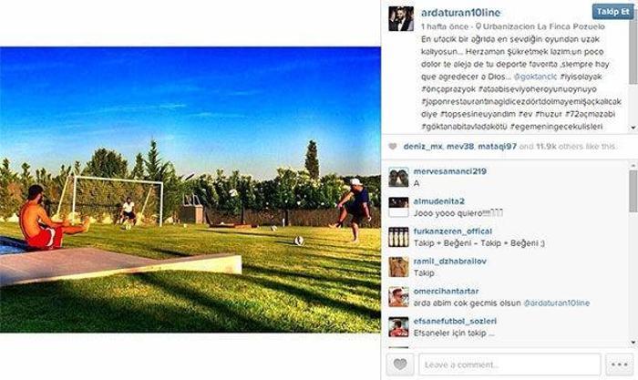 Arda Turan Instagramda