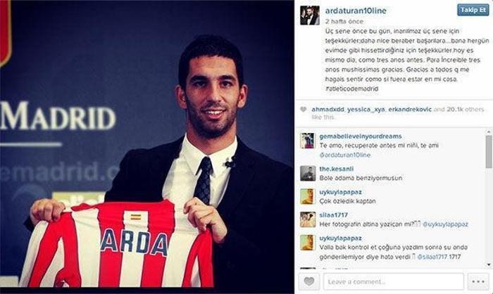 Arda Turan Instagramda