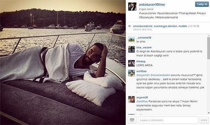Arda Turan Instagramda