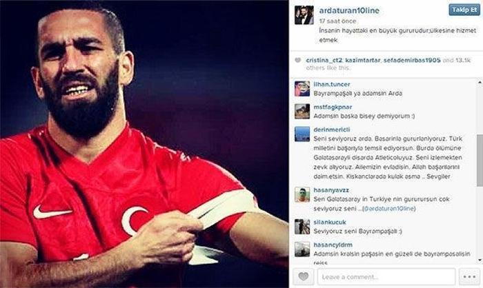 Arda Turan Instagramda