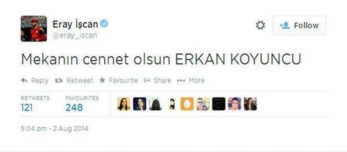 Spor ve medya dünyası, Erkan Koyuncuya ağlıyor