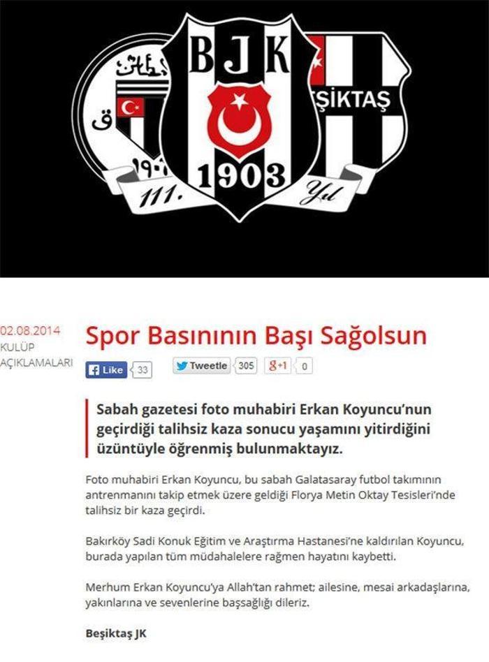 Spor ve medya dünyası, Erkan Koyuncuya ağlıyor