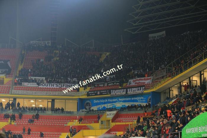 Kayserispor-Beşiktaş maçından kareler