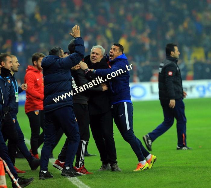 Kayserispor-Beşiktaş maçından kareler