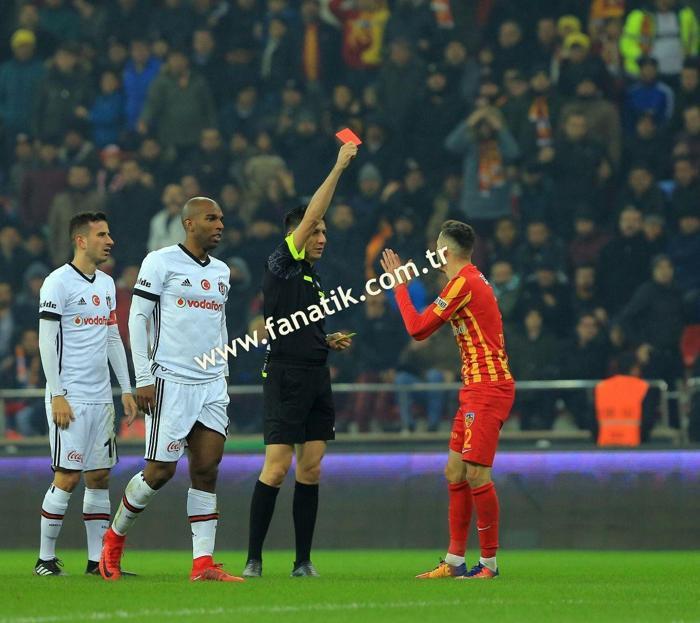 Kayserispor-Beşiktaş maçından kareler